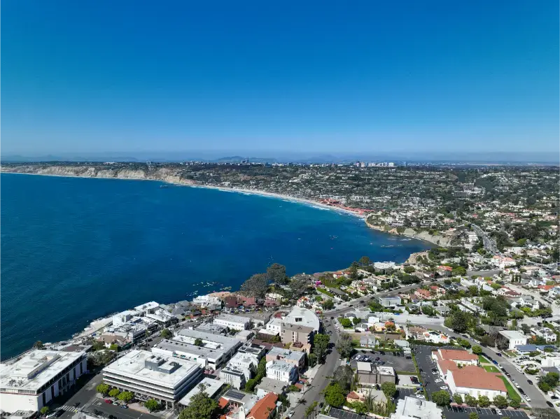 Aerial Jolla Town Beach San Diego California 2