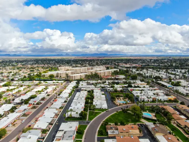 Aerial Scottsdale Desert City Arizona East State Capital Phoenix 3