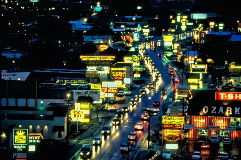 Branson At Night Missouri USA