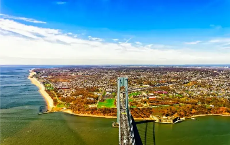 Bridge Verrazano Connecting Staten Island Brooklyn