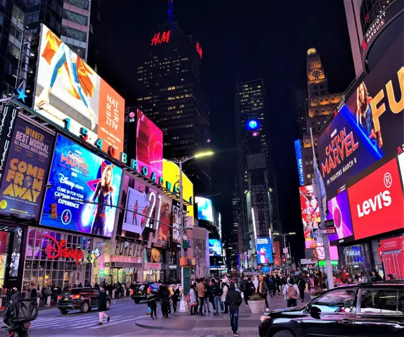 Broadway And Times Square Neon Billboards