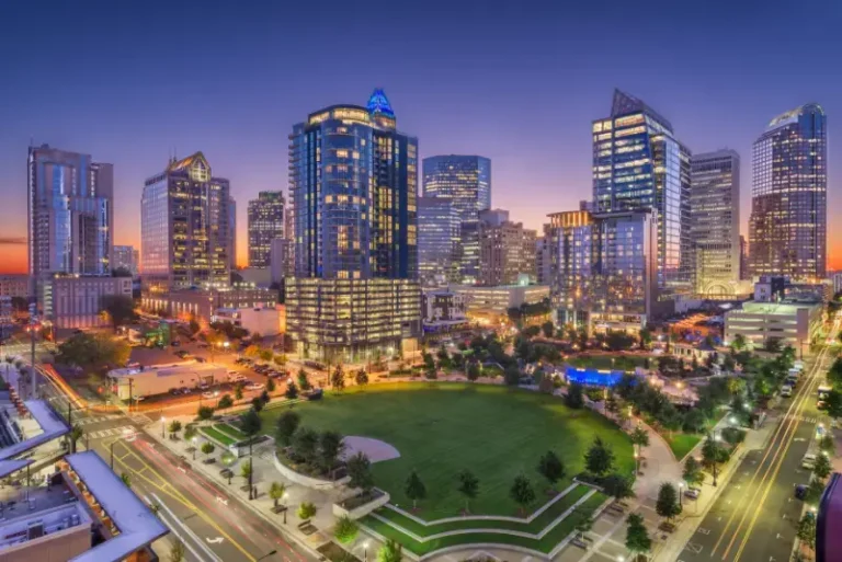 Charlotte North Carolina Uptown Skyline