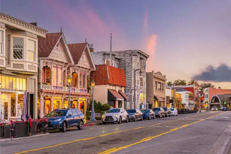 Cityscape Sausalito Town Near San Francisco North California 3