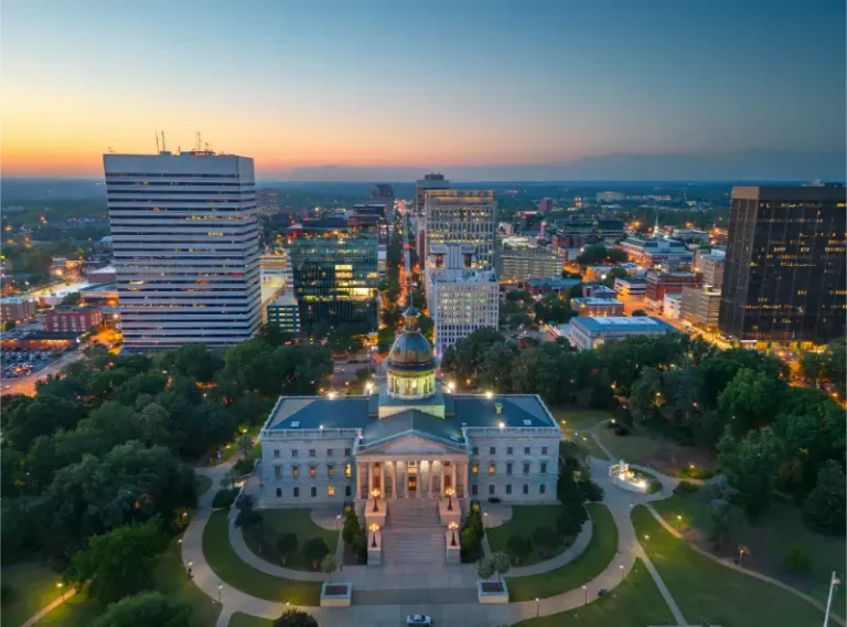 Columbia South Carolina Downtown Cityscape