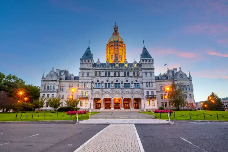 Connecticut State Capitol Downtown Hartford Connecticut Usa