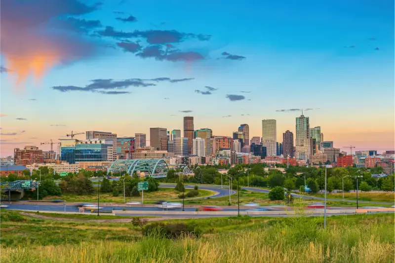 Denver City Skyline Cityscape Colorado