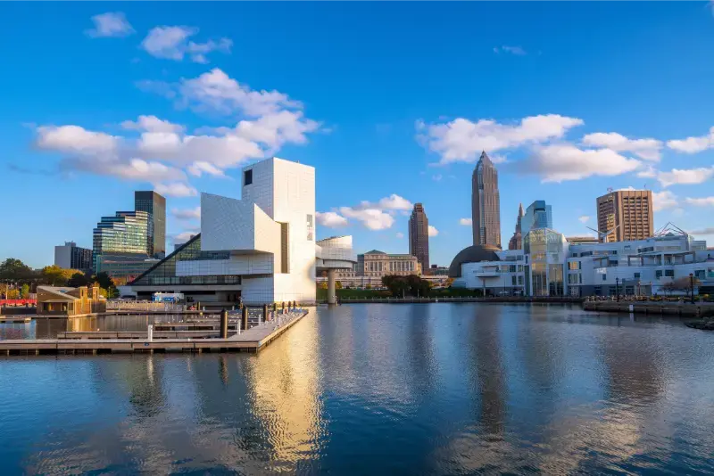 Downtown Cleveland Skyline Lakefront Ohio