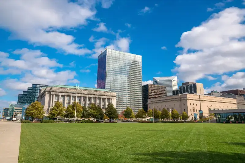 Downtown Cleveland Skyline Ohio USA