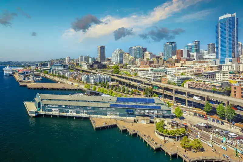 Downtown Seattle City Skyline Cityscape