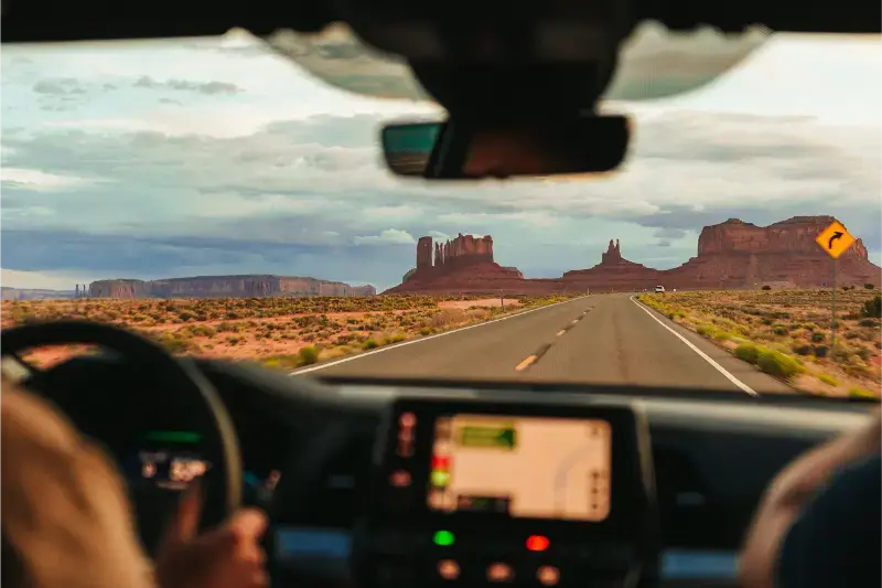 Entrance Monument Valley Navajo Tribal Park Utah