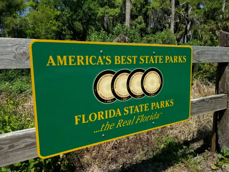Everglades Florida Natural Area Sign