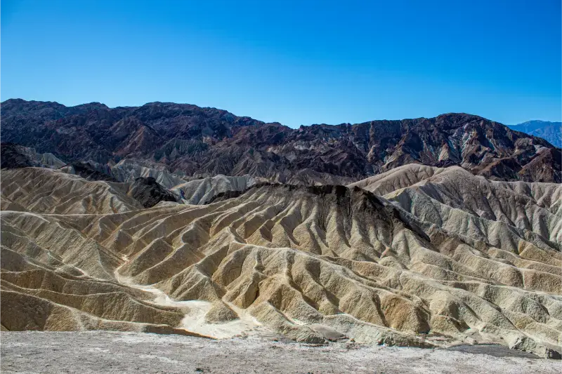 Folded Rocky Mountains Death Valley National Park California