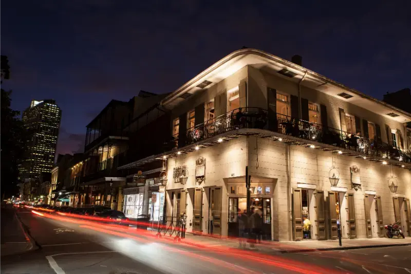 French Quarter Night New Orleans Louisiana Usa