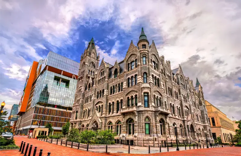 Gothic Revivalstyle Old City Hall Richmond Virginia Built 1894 Juxtaposed