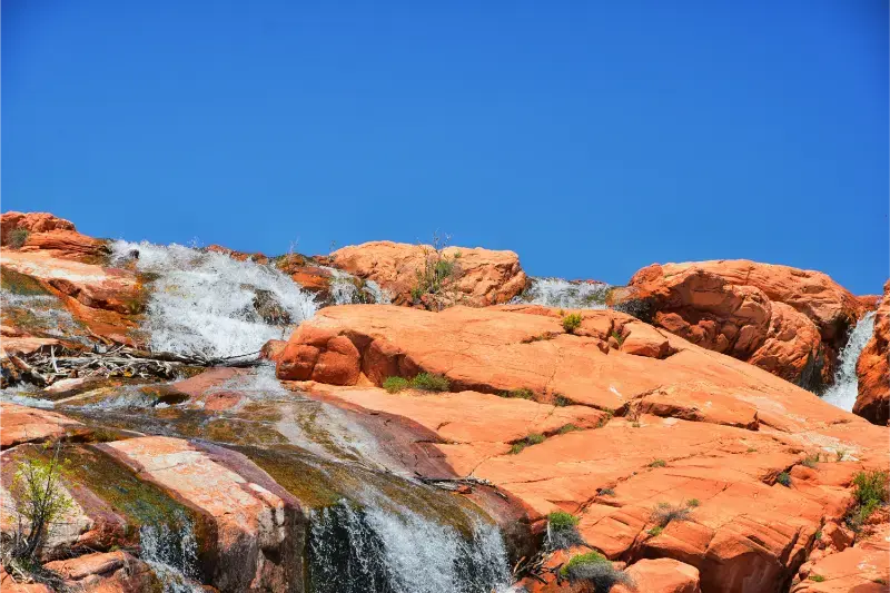 Gunlock State Park Reservoir Falls Waterfall Utah By St George