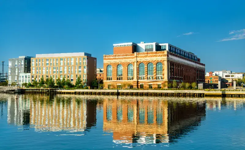 Historic Buildings Providence River Providence Rhode Island
