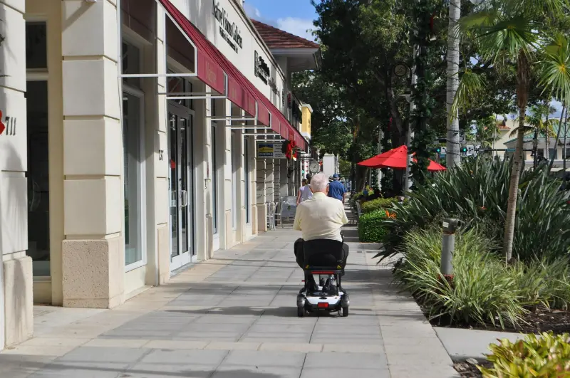Historic Street In Naples Florida