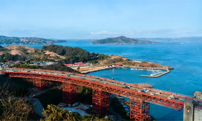 Horseshoe Bay Golden Gate Bridge North San Francisco California
