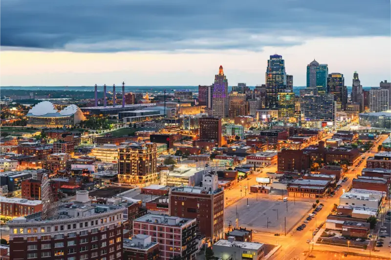 Kansas City Missouri Downtown Cityscape