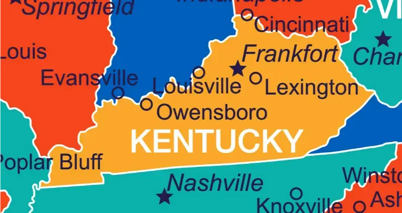 Mappa Kentucky