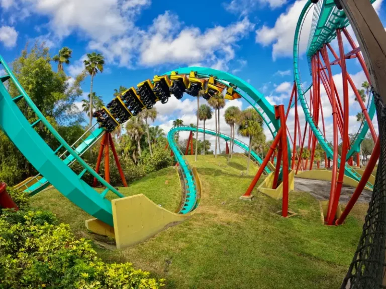 Kumba Roller Coaster Busch Gardens Tampa Florida View One