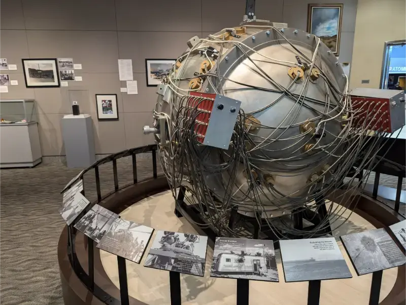 Las Vegas Nevada National Atomic Testing Museum Exact Replica First Atomic Bomb Little Boy Dropped