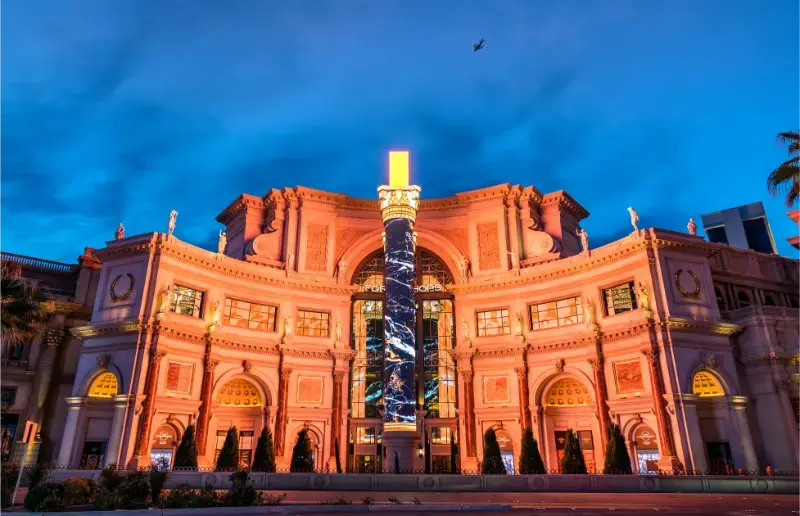 Las Vegas Forum Shops Caesars Major Shopping Mall Las Vegas Strip