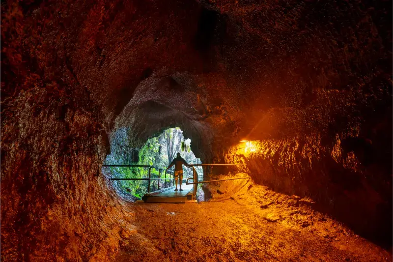 Lava Tube Big Island Hawaii Usa