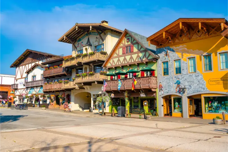 Leavenworth Washington Quaint Bavarian Building Old Town Bavarian Village Bavarian Village Leavenworth Washington
