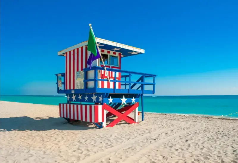 Lifeguard Tower South Beach Miami Beach Florida