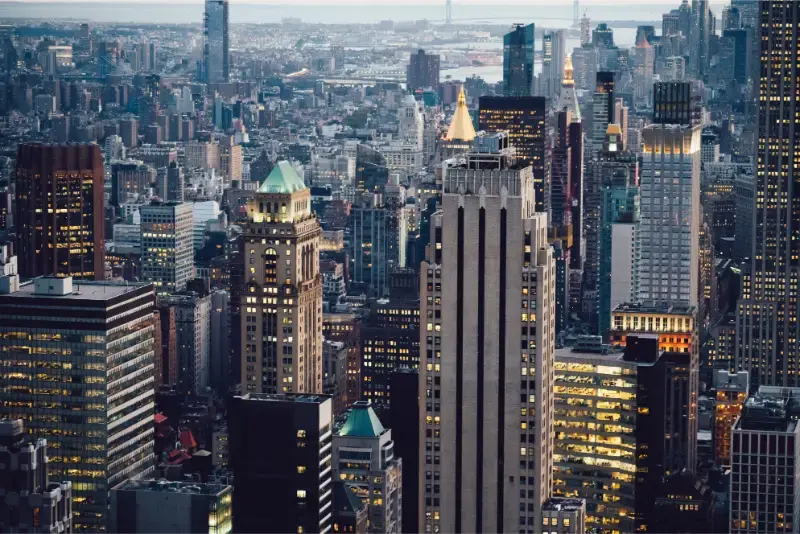 Manhattan Rooftops And Skyscrapers New York