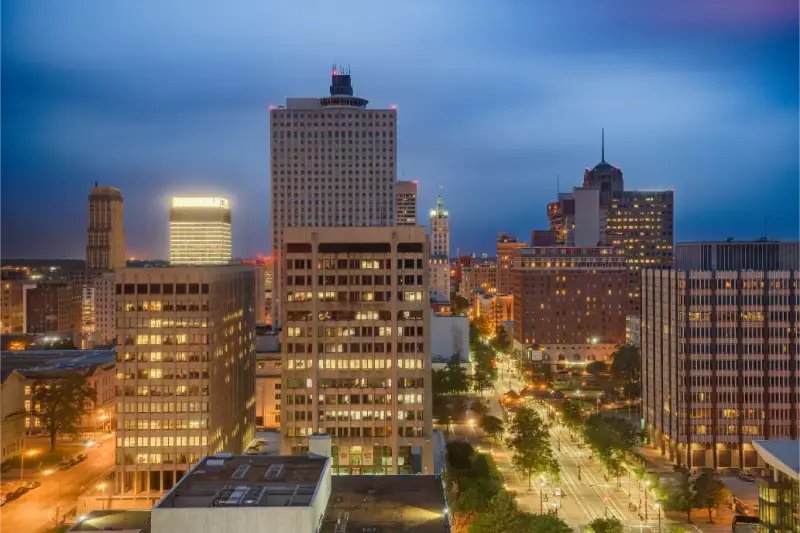 Memphis Tennessee Downtown Cityscape