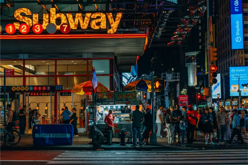 New York City Subway Entrance Sign
