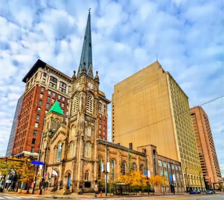 Old Stone Church Historic Presbyterian Church Downtown Cleveland Ohio