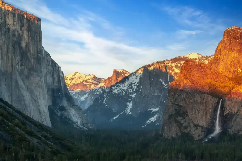 Panorama Yosemite National Park Waterfall Yosemite Valley