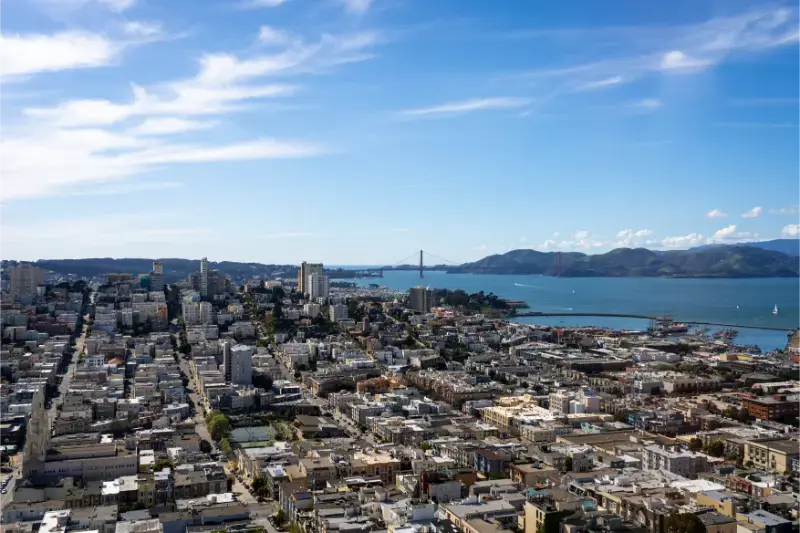 Panoramic San Francisco Bay Downtown Skyline 3