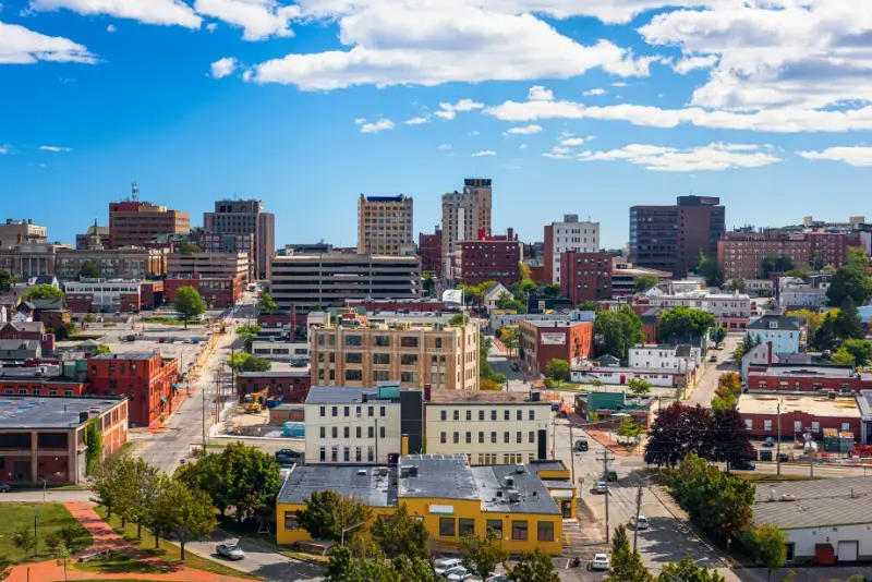 Portland Maine Downtown Cityscape