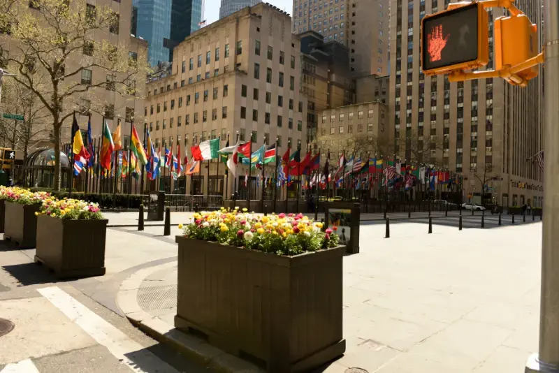 Rockefeller Center Plaza New York City