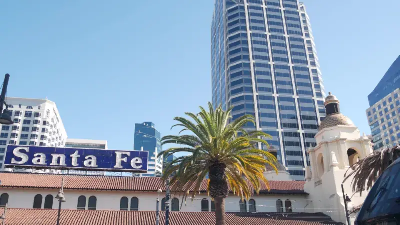 Santa Fe Depot Railway Station Railroad Terminal San Diego California Usa