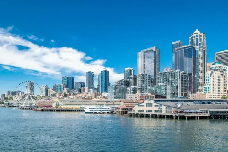 Seattle Skyline From Waterfront Washington