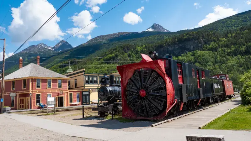 Skagway Alaska White Pass Yukon Railroad Locomotive White Pass Yukon Railway Train Railway Railroad Train Railway