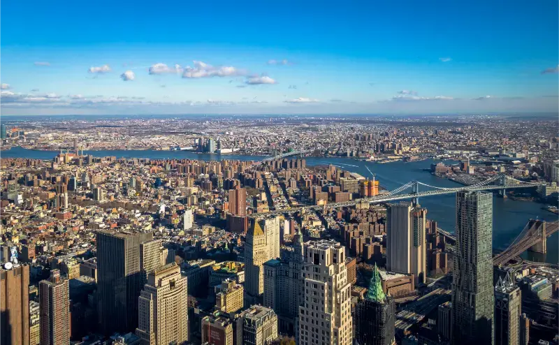 New York City and Manhattan skyline