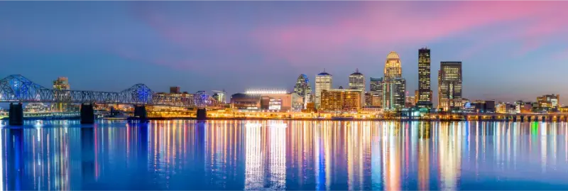 Skyline Downtown Louisville Kentucky