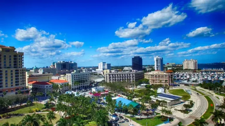 Skyline West Palm Beach From Elicottero Florida