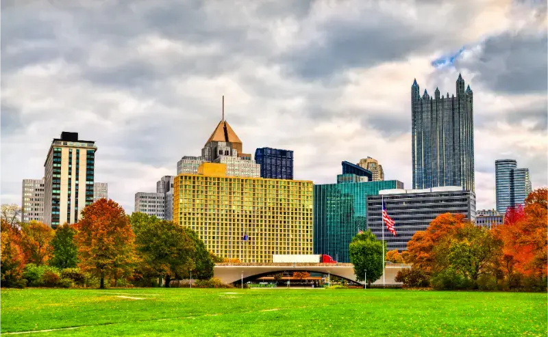 Skyscrapers Downtown Pittsburgh Pennsylvania