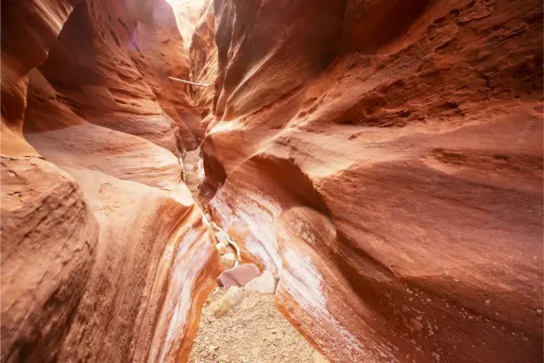Slot Canyon Grand Staircase Escalante National Park Utah Unusual Colorful Sandstone Formations Deserts Utah Hikers