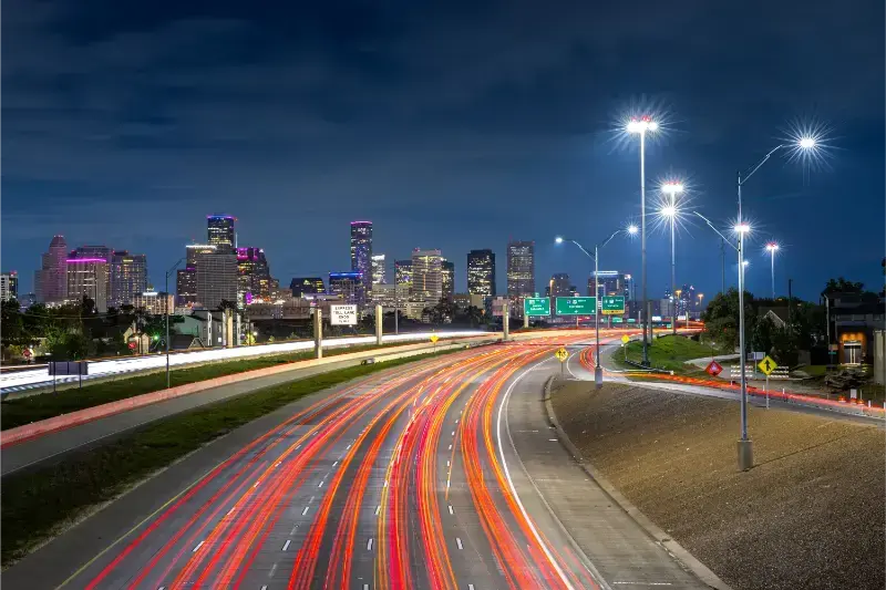 Florida West Palm Beach Skyline Night
