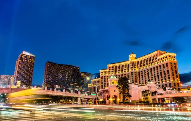 USA Nevada Las Vegas Strip Bellagio Caesars