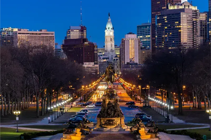 Pennsylvania Philadelphia Benjamin Franklin Parkway