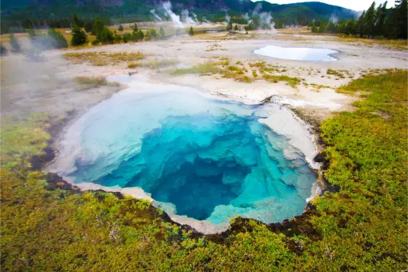 Wyoming Yellowstone Hot Spring